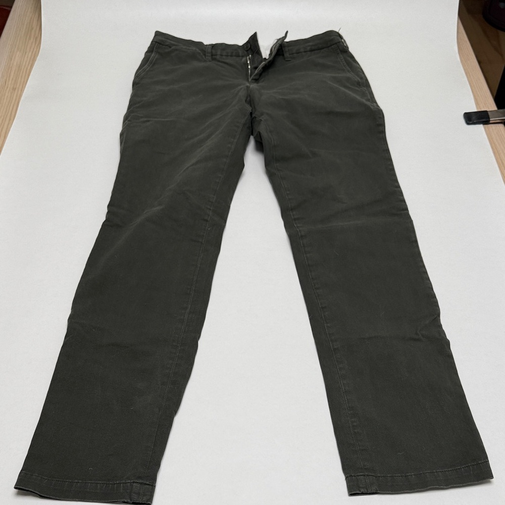 Muji Dark Olive Chinos
